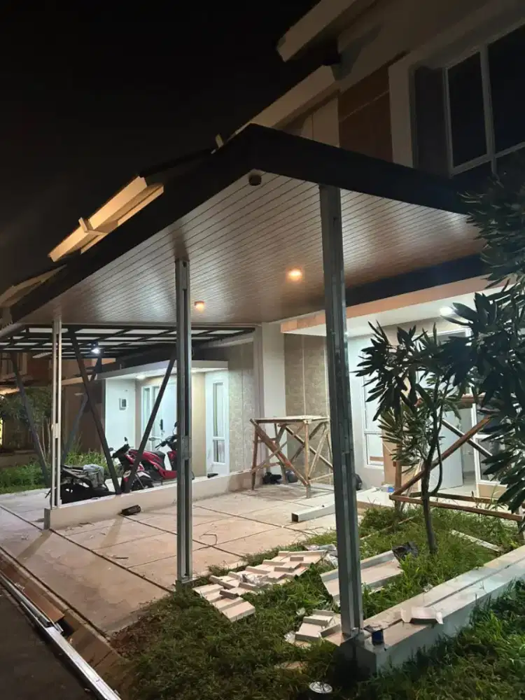 kanopi plafon bajaringan kombinasi