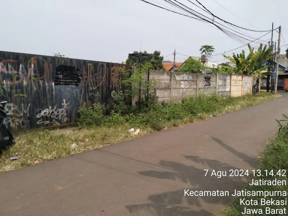 Tanah Darat Luas Strategis Dekat Jalan Raya Kranggan Bekasi