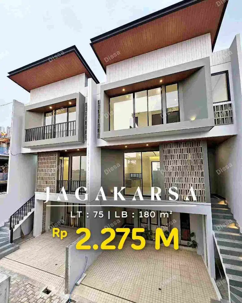 RUMAH MEWAH KONTEMPORER SIAP HUNI DEKAT TOL DI JAGAKARSA