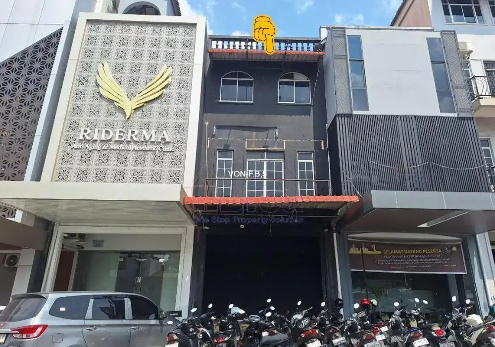 Ruko Dua Muka 3,5 Lt Komplek Palm Spring Batam Centre Dijual