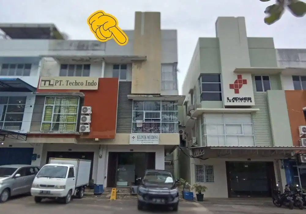 Ruko 3 Lantai Posisi Hook Tengah di Anggrek Mas 2 Batam Center