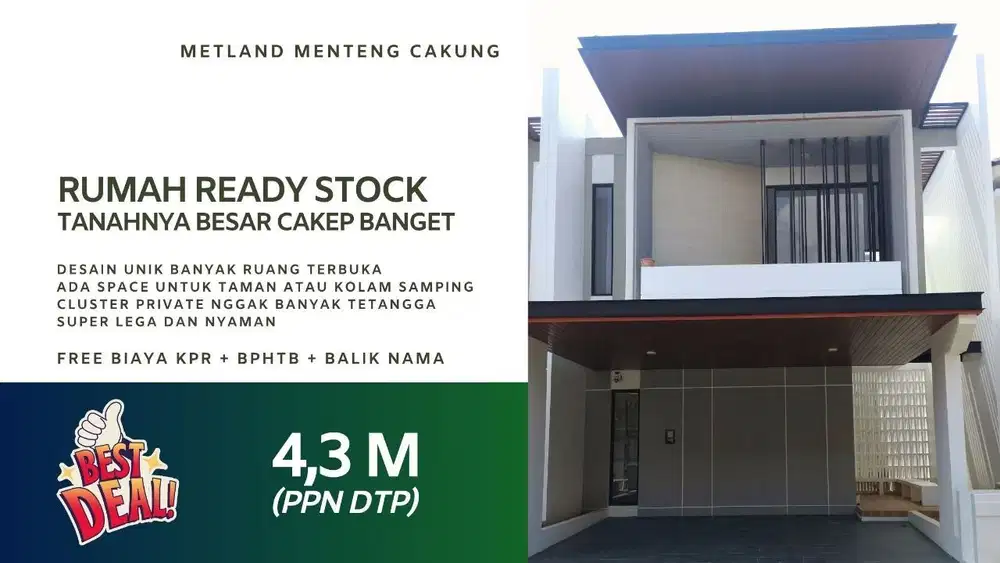 Rumah Ready Jakarta Timur Cakung Ukuran Besar