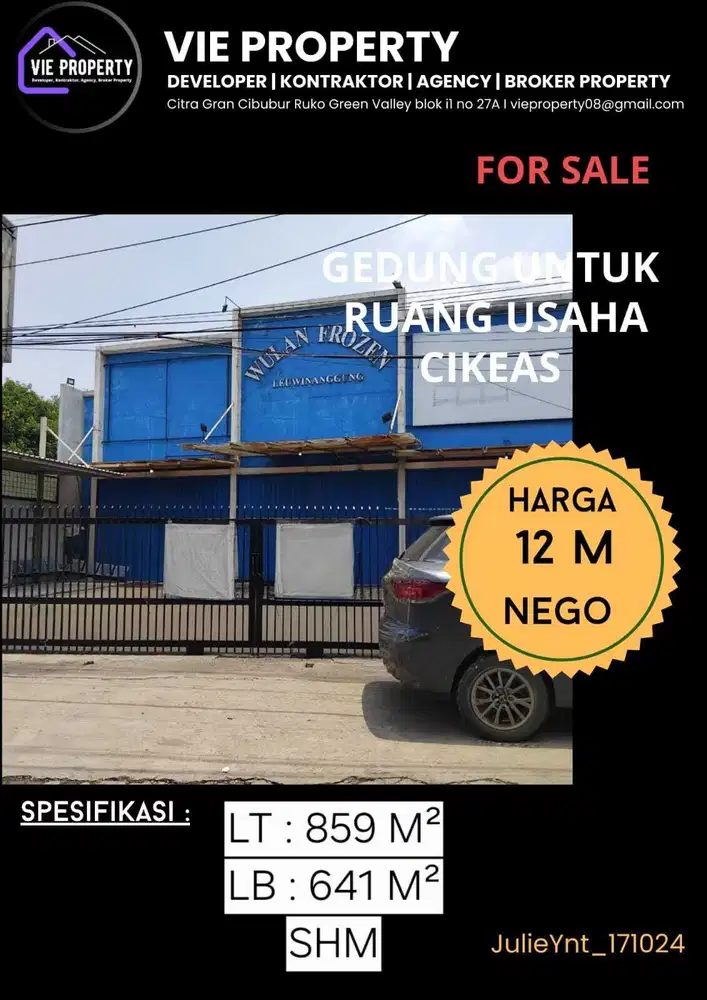 DIJUAL RUANG USAHA DI JALAN BARU CIKEAS