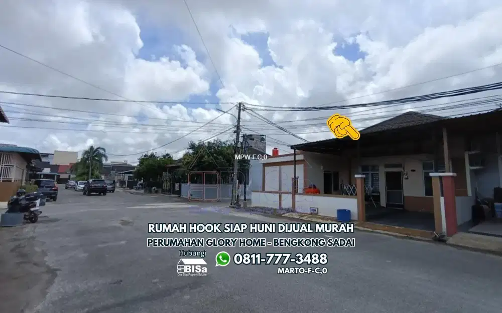 Rumah Hook Siap Huni di Glory Home Bengkong Sadai Dijual