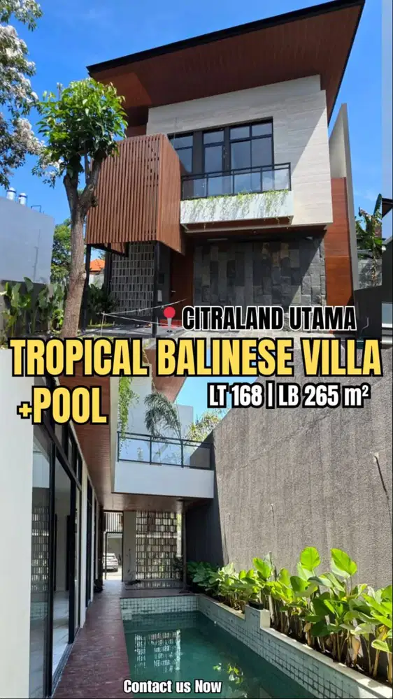 Dijual NEW GRESS CITRALAND UTAMA ️ ‼️ TROPICAL BALINESE MODERN HOUSE