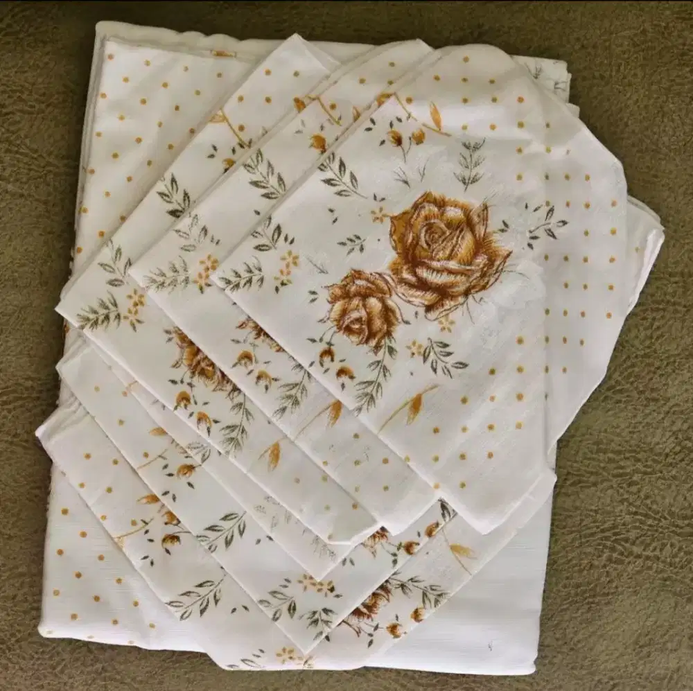 Taplak meja makan shabby chic vintage gift kado cafe resto rumah