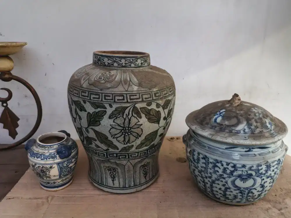 Guci antik ex warisan cek foto borongan semua