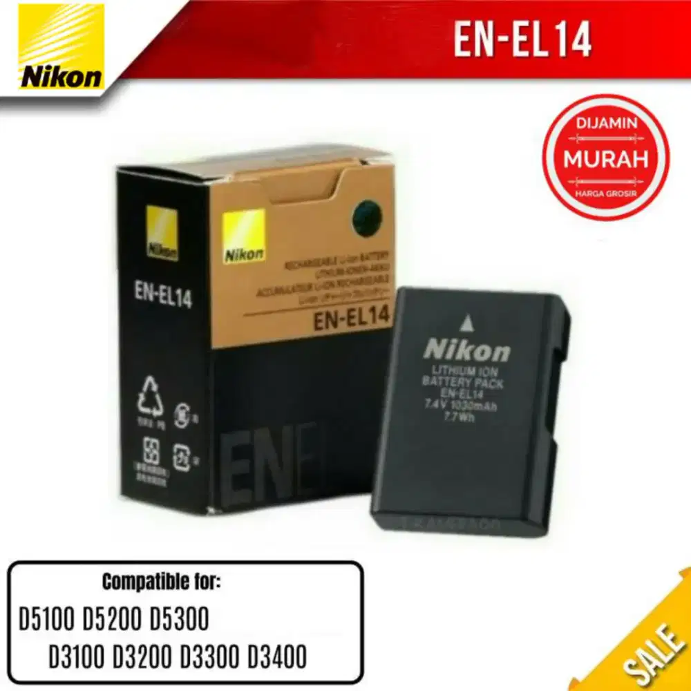 Baterai Nikon EN-EL14 EN-EL14a