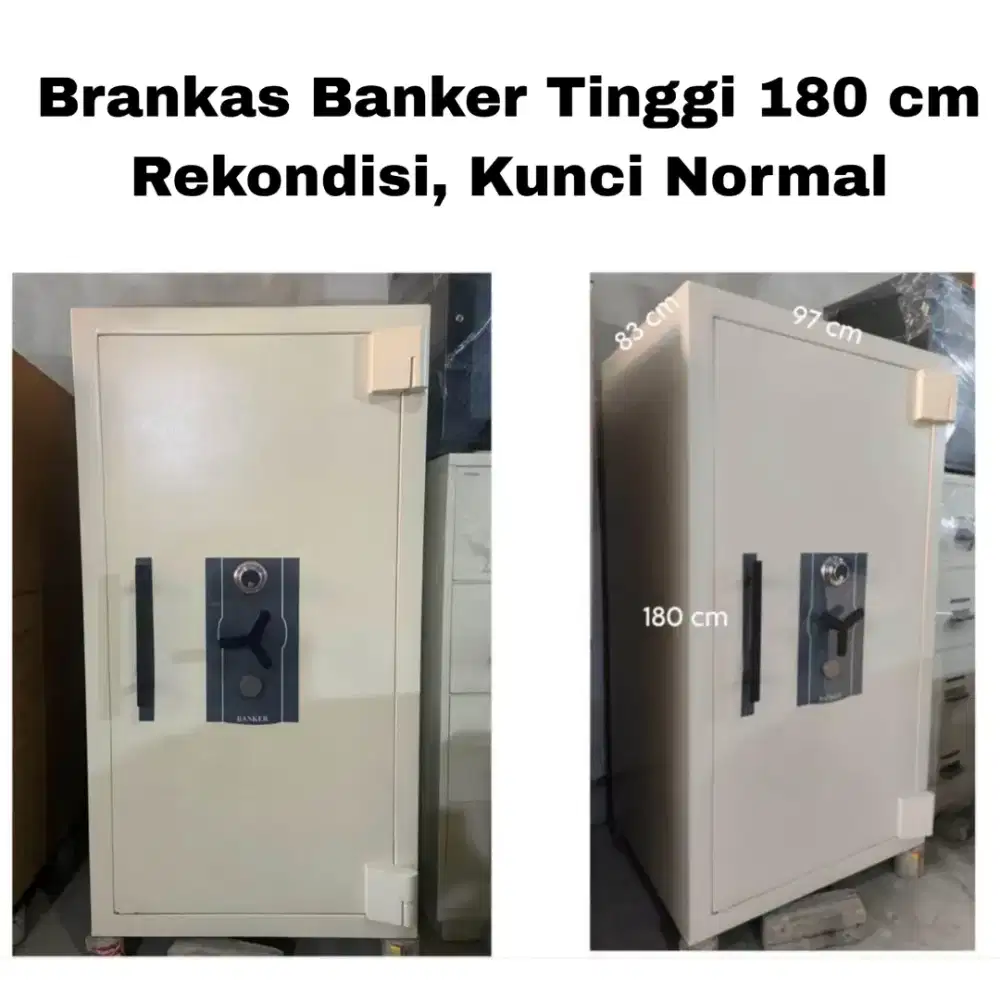 Brankas Besar Tinggi 180 cm Rekondisi Brankas Tahan Api Fireproof