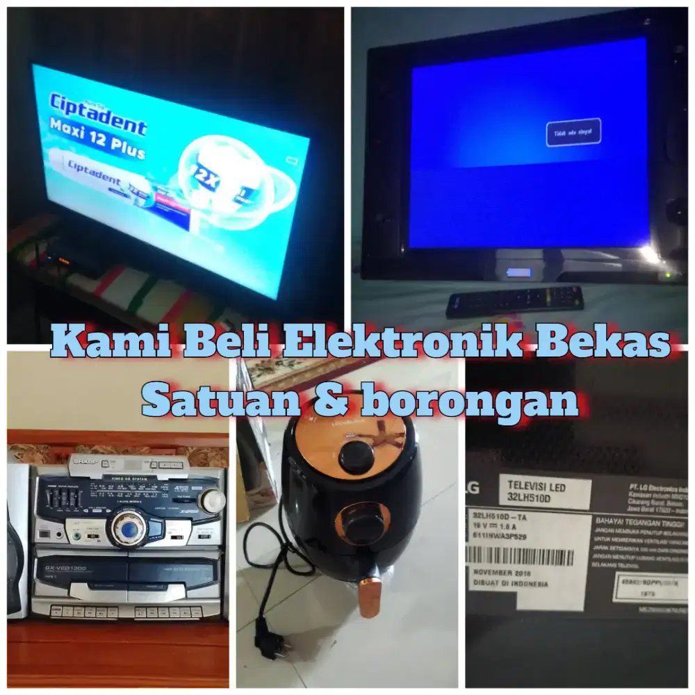 Terima Lagi Barkas TV LED Bekas dan Elektronik bekas lainnya