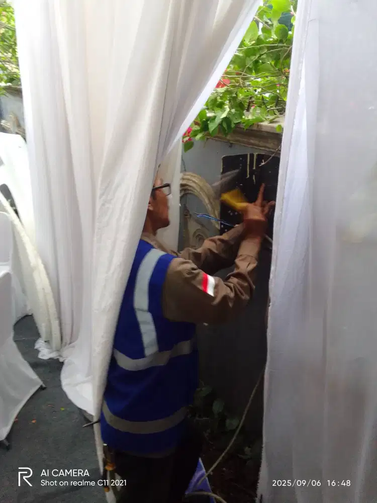 Tukang listrik dihubungin langsung ketempat