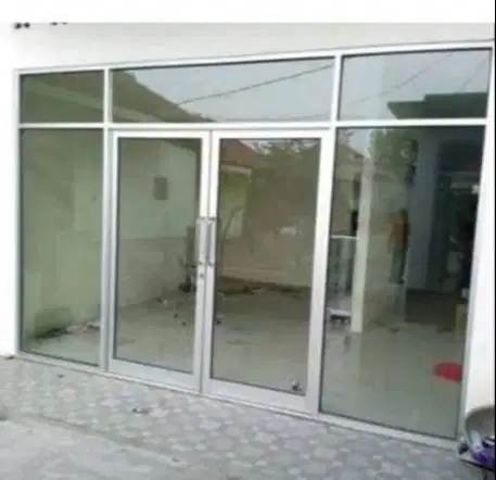 Pasang Kusen Aluminium + Pintu + Jendela + Sekat Cat + Kaca + Gypsum