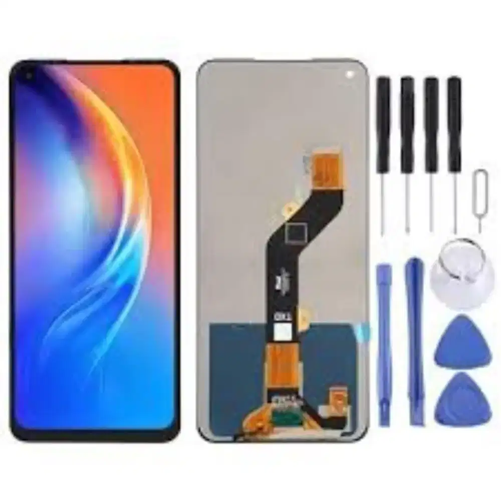KACA LCD TECNOS park 40 pro+ FULLSET SIAP PASANG