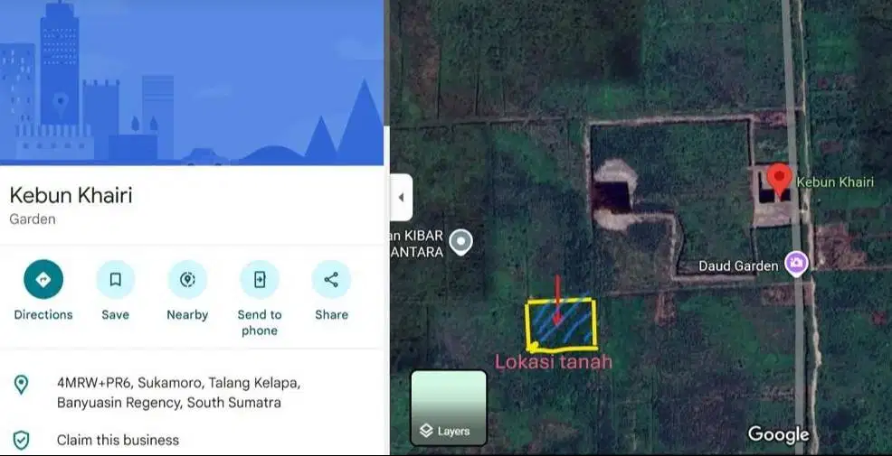 Dijual tanah 1 hektar