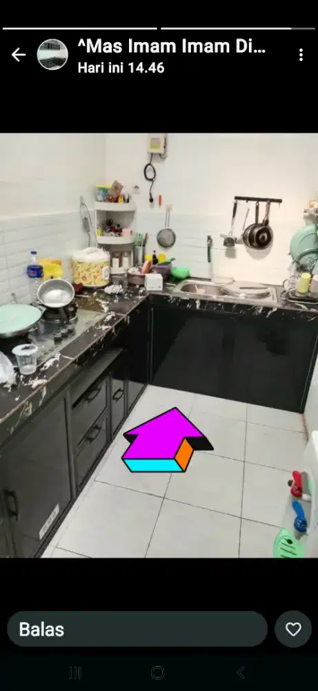 Kitchenset almunium acp ,tahan air anti rayap / bl