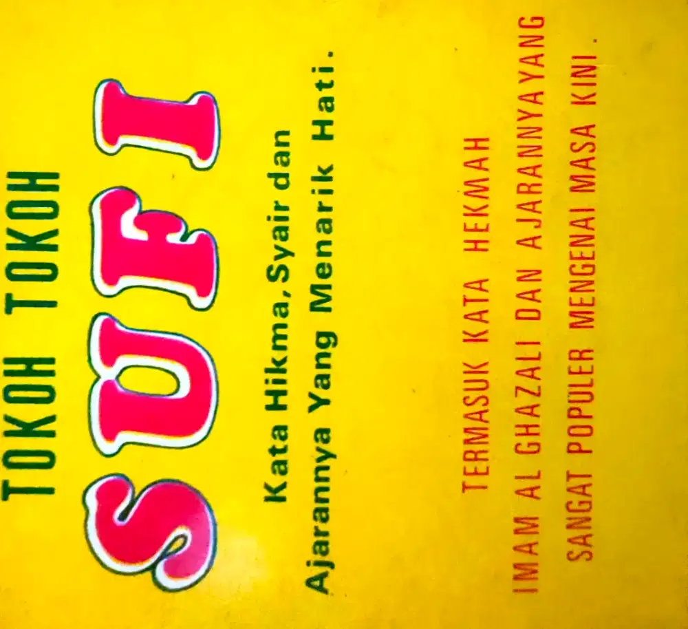 BUKU TOKOH SUFI AGAMA SILAM SILAM ISLAM