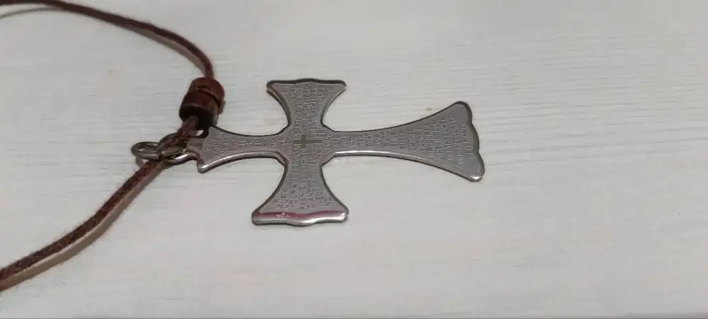 Kalung salib stainless anti luntur anti karat pakai 2x bagus 29k murah