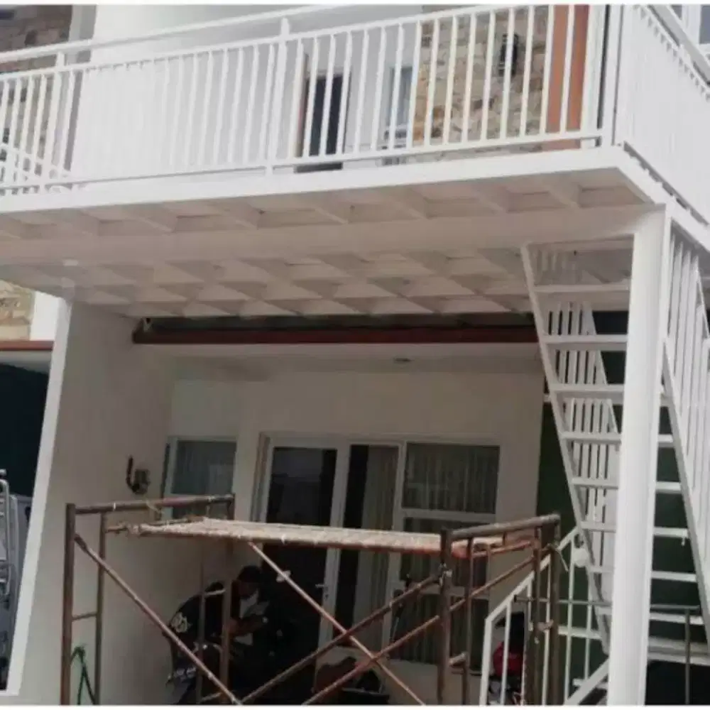 Mezanine minimalis kontruksi semi dakting