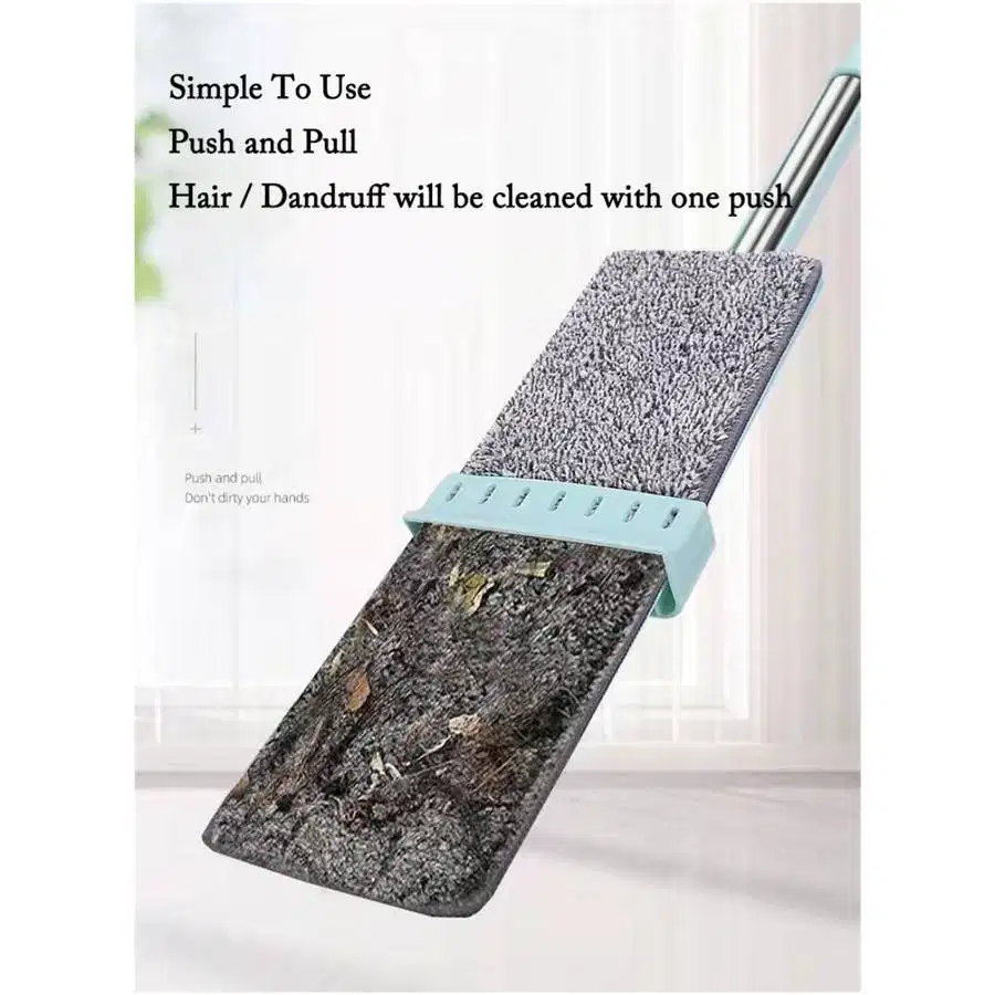 Alat Sapu Pel Lantai Tarik Praktis Microfiber Ultra Flat Mop Serbaguna