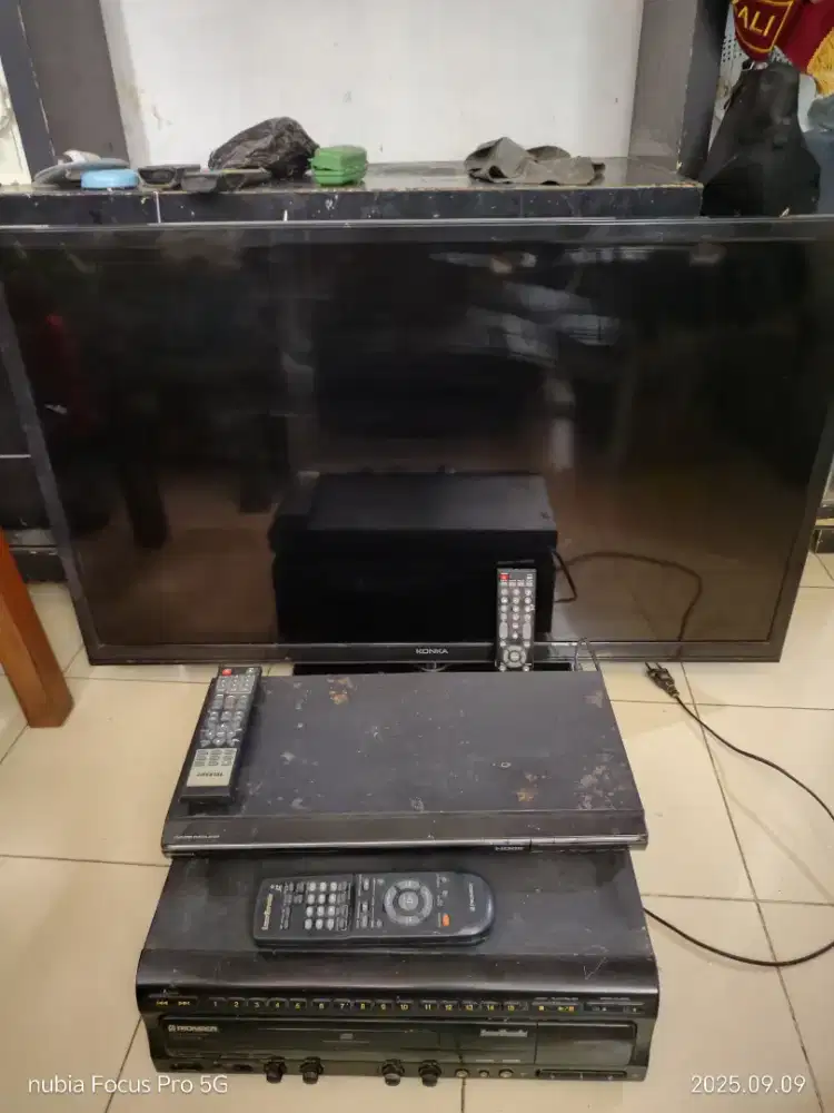 Borongan Saja, TV KONKA 40, Laser Disc PIOER, DVD Cristal