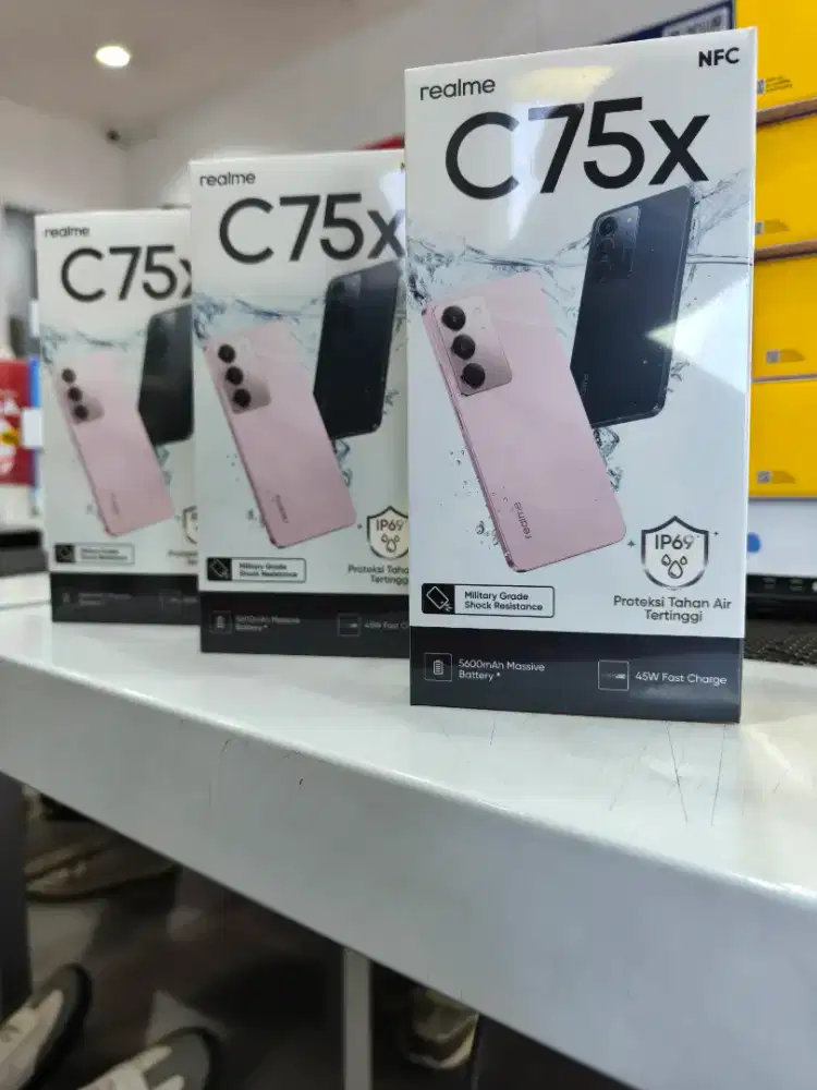 Realme C75xnfc Ram 8/128 tahan banting & tahan air