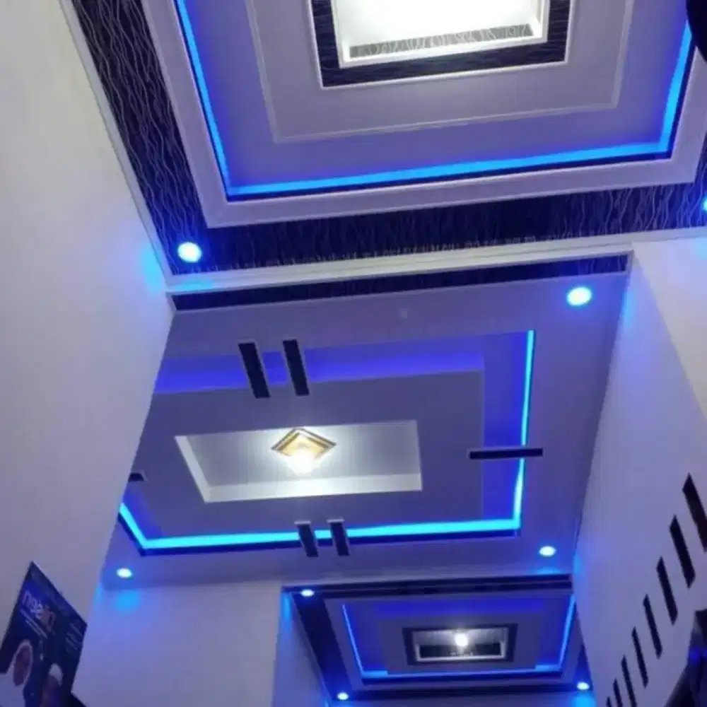 Jasa pemasangan plafond gypsum pvc partisi canopy wallmolding murah