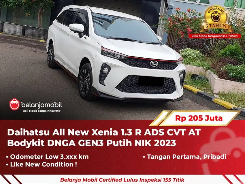 [ LOW KM 3RB ] Daihatsu All New Xenia 1.3 R ADS AT Camera360 2023/2024