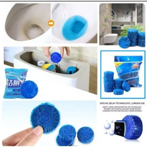 Tablet Biru Pembersih Kloset Closet Toilet WC Sibiru Penyegar 50gram
