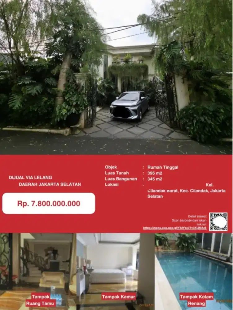 Dijual Rumah Cilandak Barat