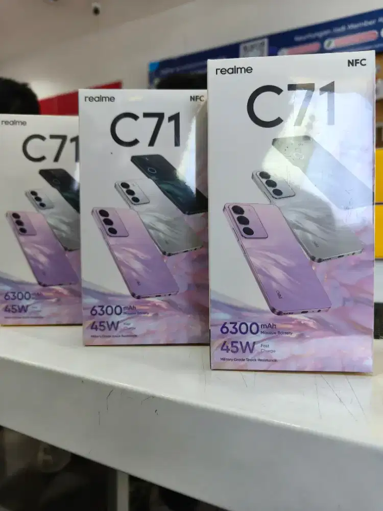 Realme C71 Ram 6/128 baterai jumbo 6300mAh