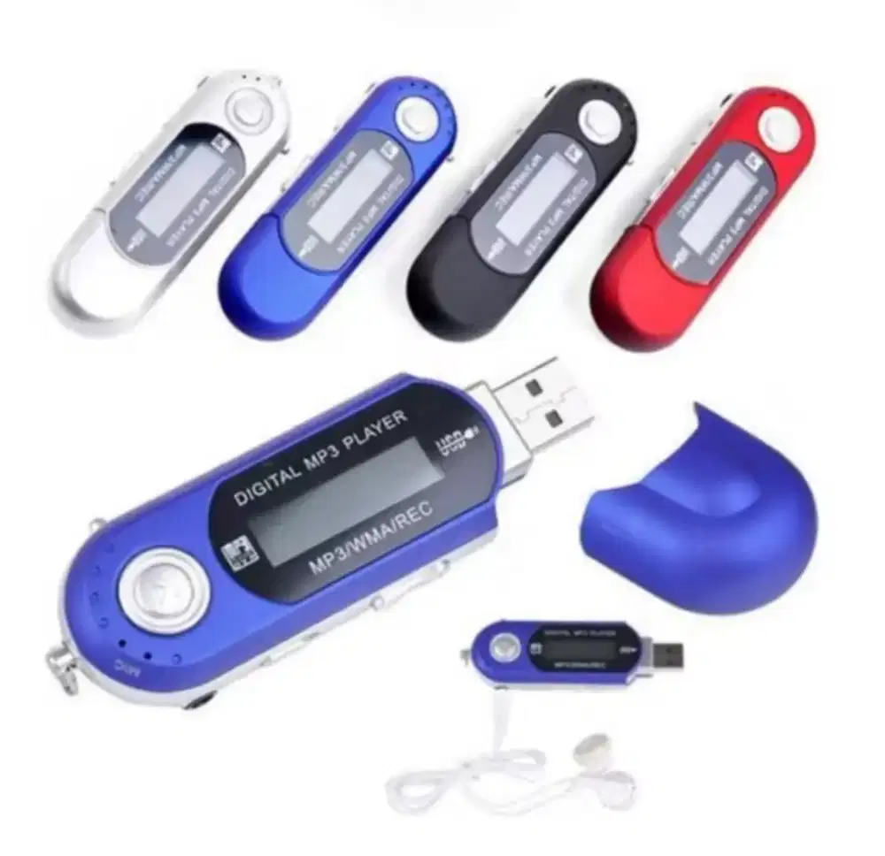 MP3 Player Unik Bentuk USB (FM Radio, LCD & FlashDisk)