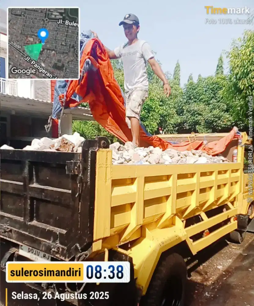 Jasa buang puing sampah proyek dan jual urugan murah