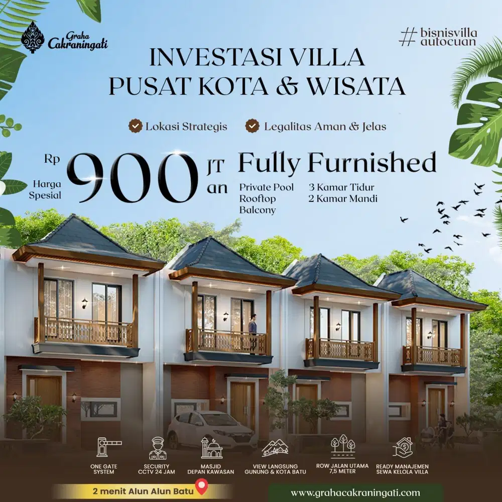 INVESTASI AMAN DAN TENANG BELI VILLA GRAHA CAKRANINGATI SAJA