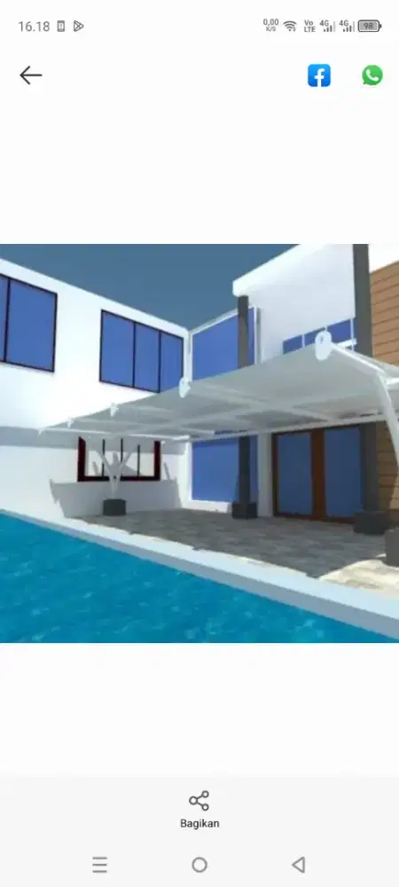 PESAN CANOPY MEMBRANE || GRATIS SURVEY PEMASANGAN KANOPI MEMBRANE