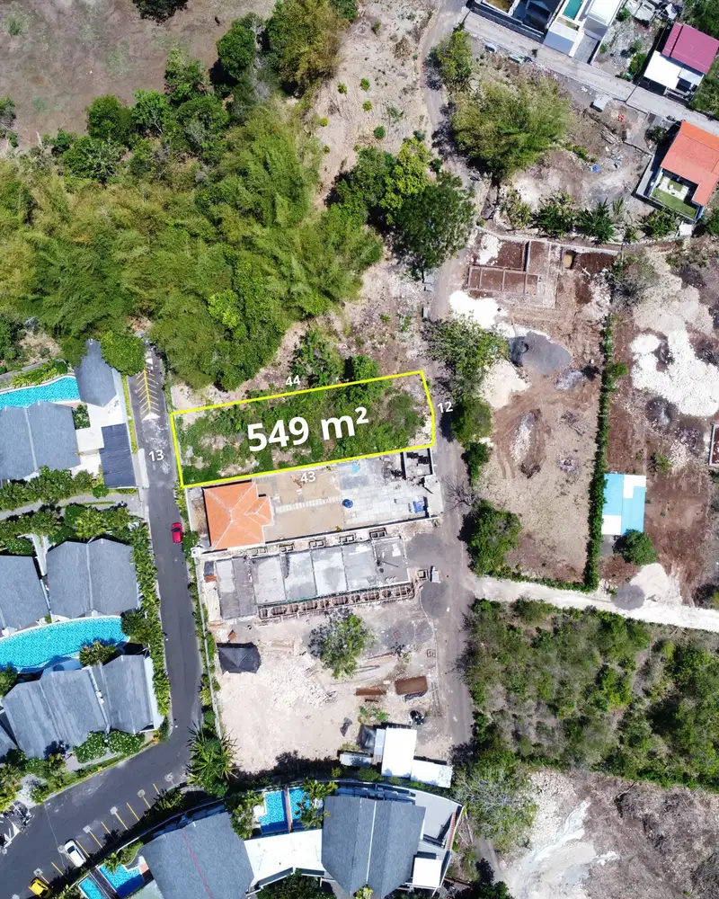 Tanah 549 m2 di Nusa Dua dekat pantai