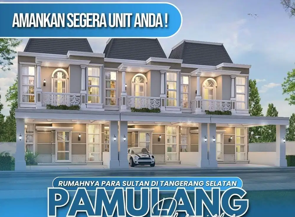 Hunian Muslim SHM Bebas Banjir Akses Mobil, 5 menit ke UNPAM Pamulang