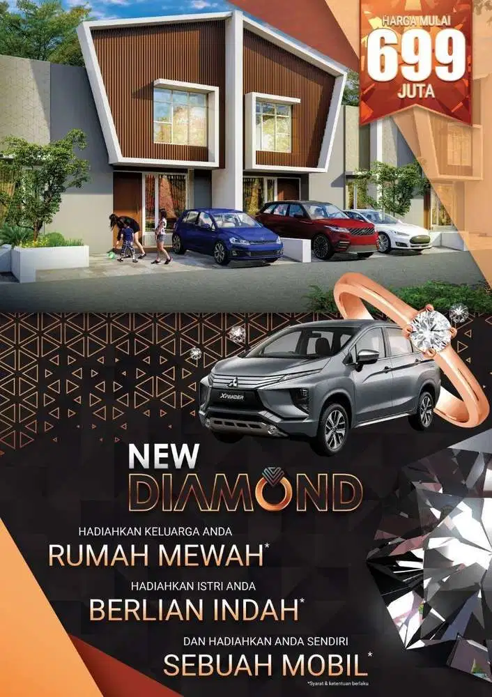 Rumah Murah. 699 Jt an. di Selatan Jakarta (Sawangan) Bojongsari, Depo