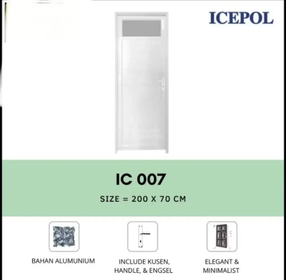 Pintu alumunium ice poll