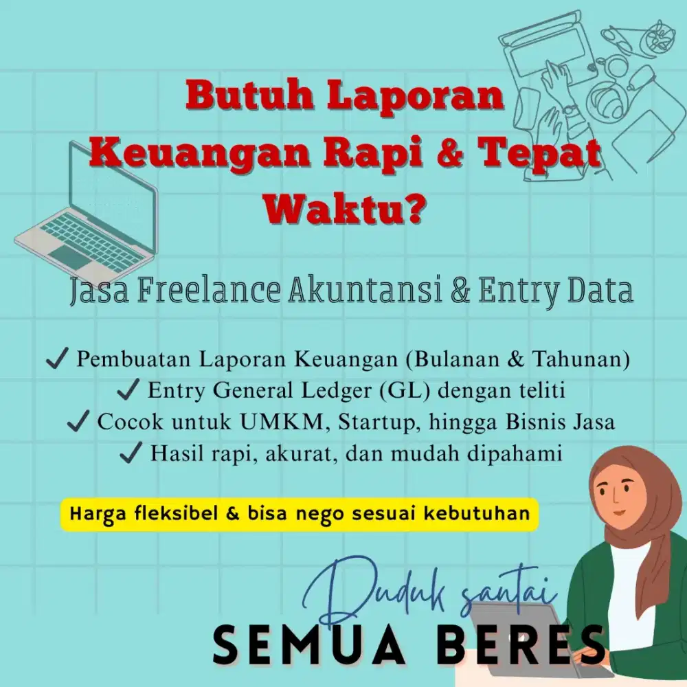 Jasa freelance akuntasi & Data entry