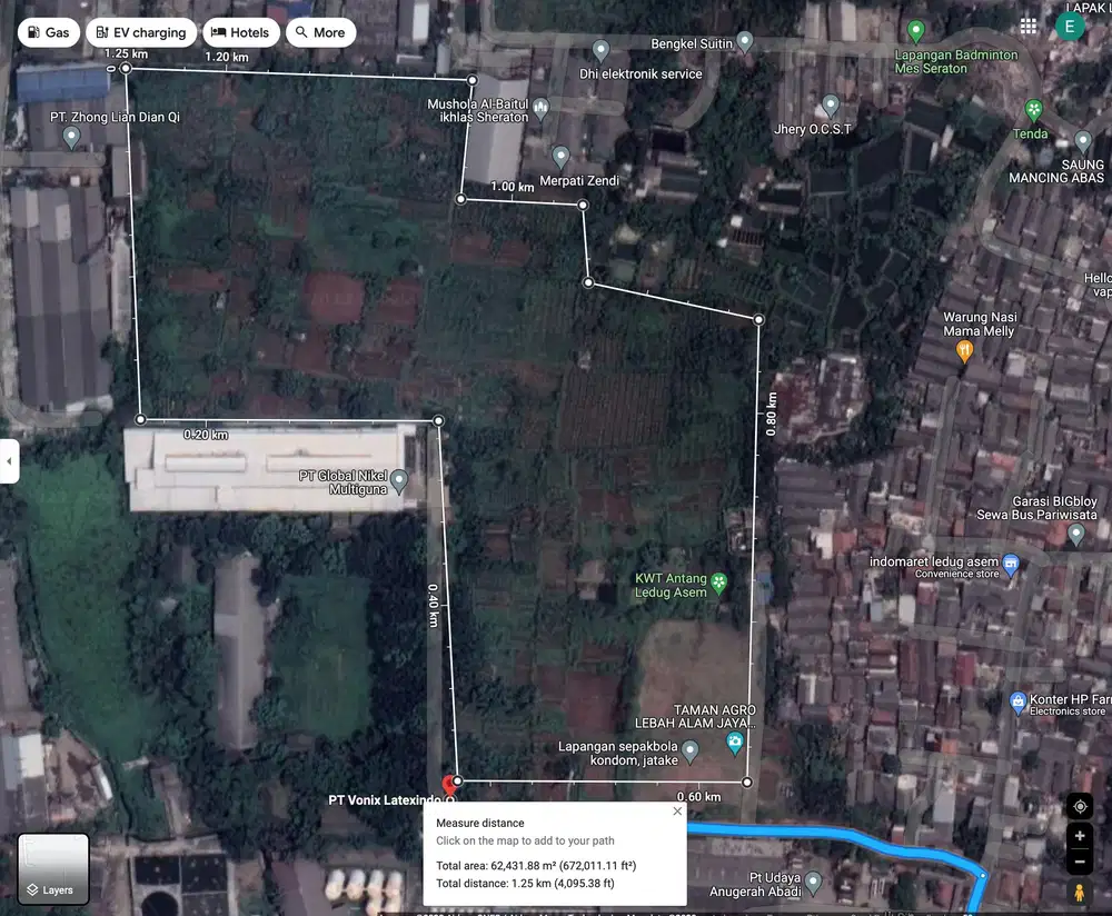 Tanah 7 Hektar Strategis Jatiuwung untuk Industri dan Gudang Tangerang