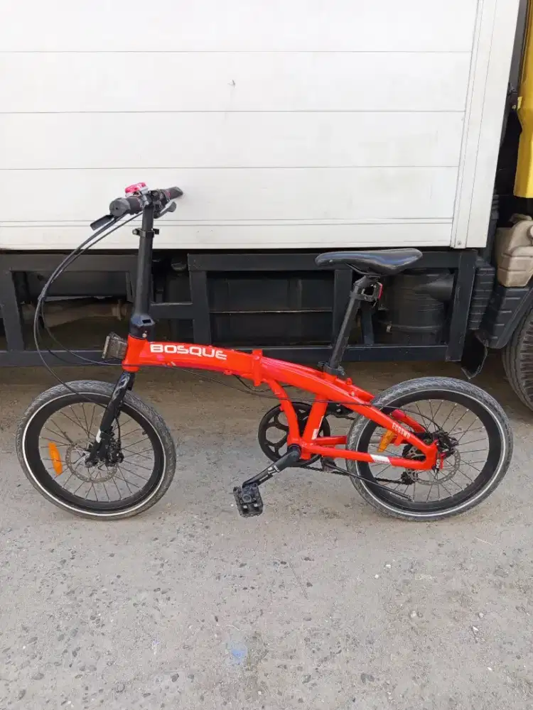 Sepeda lipat ecosmo bosque bnyk upgrade