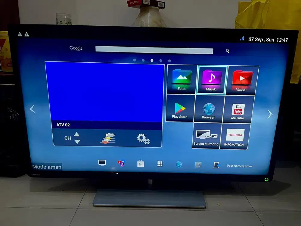 Toshiba LED TV Model 39L4300VJ