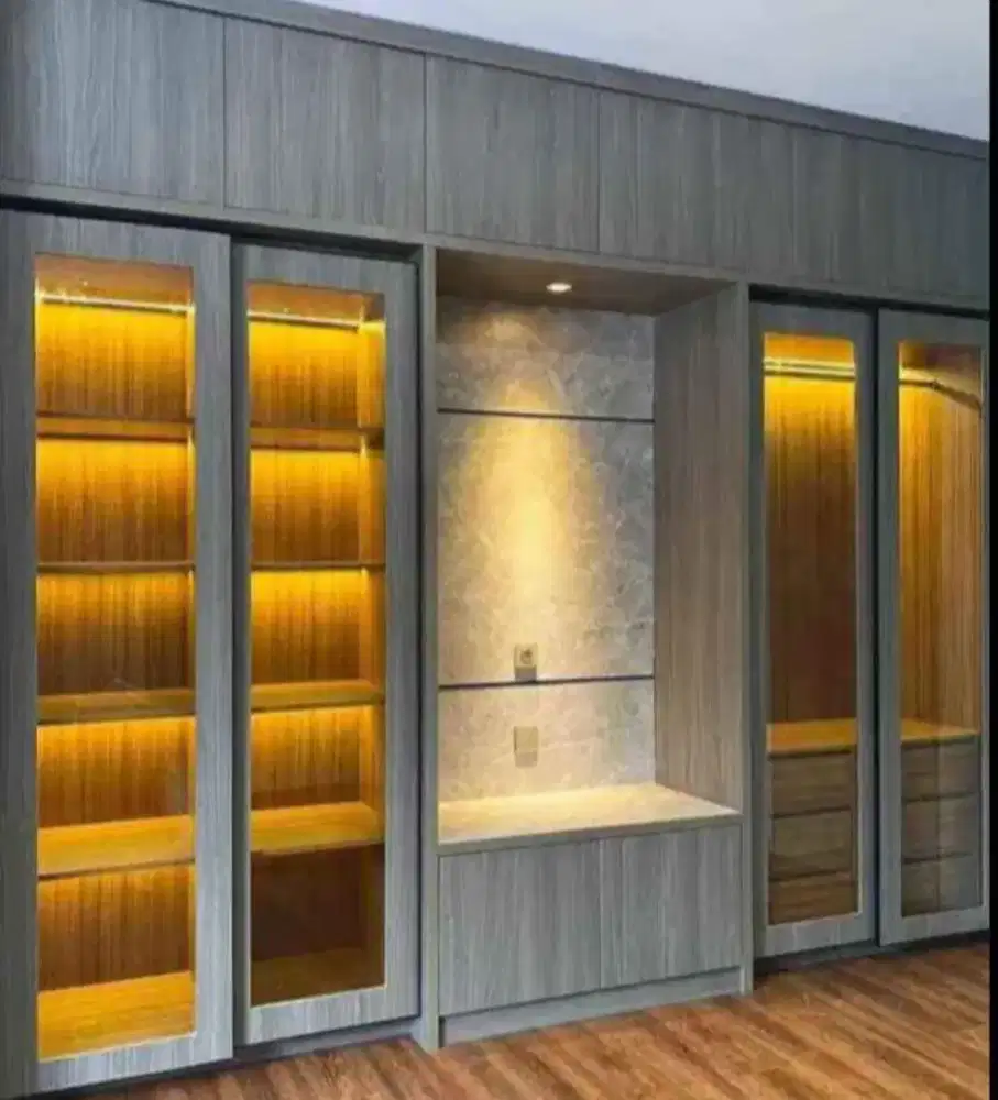 Produksi Kitchen & Wardrobe Sliding Full Cermin