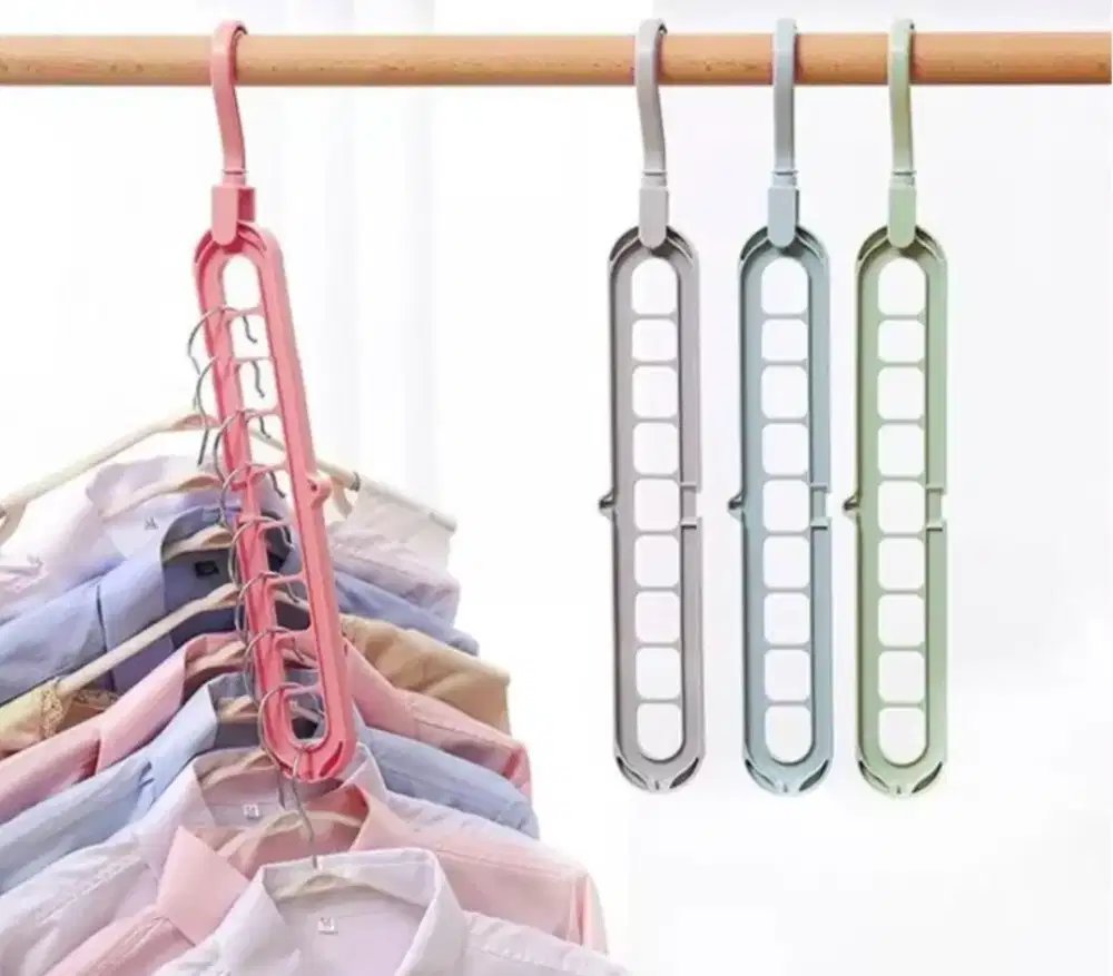 Gantungan pakaian 9in1, bisa Cod