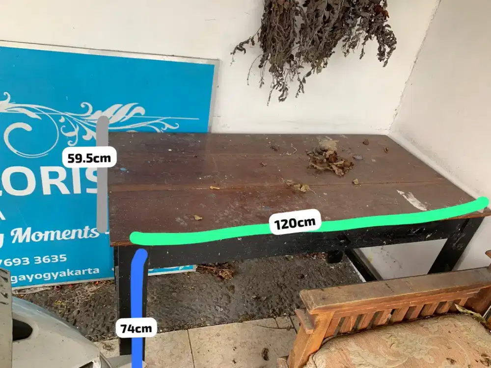 Meja Bangku Indomie Kayu Bagus