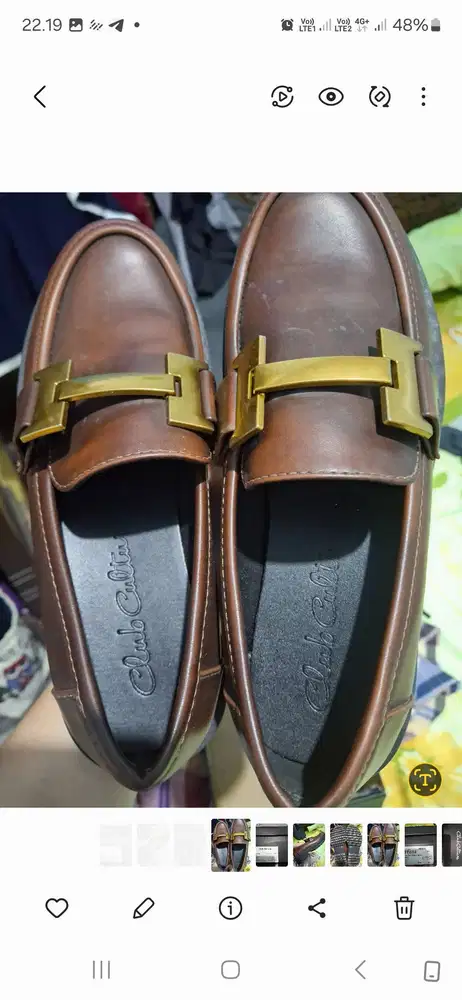 Di jual sepatu loafers brown (perempuan)