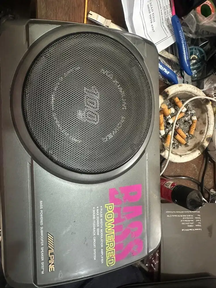 Subwoofer kolong alpine made in ajapan