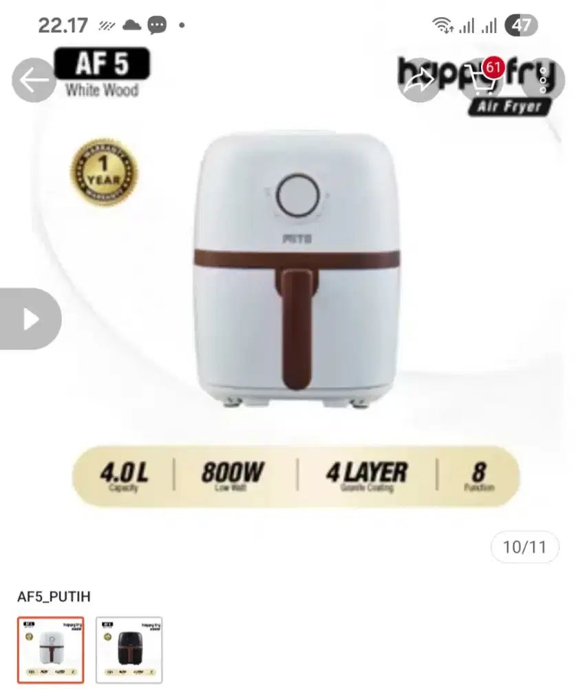 MITO DIGITAL AIR FRYER AF5