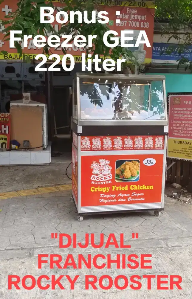 Jual Franchise Rocky Rooster 1 set, Bonus: FREEZER GEA 220 liter
