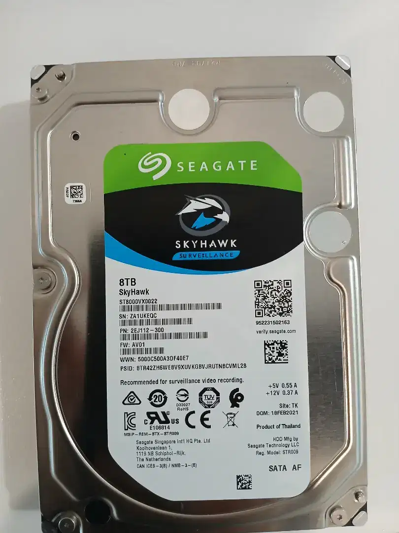 Hardisk skyhawk 8 TB 2 unit